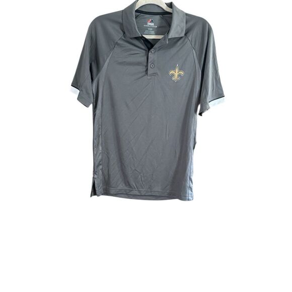 Majestic Gray Polo Shirt with Logo - Picture 8 of 9